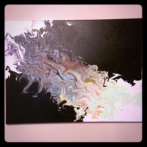 Abstract acrylic painting “Release”